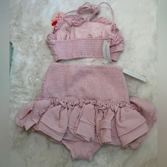 NWT Selkie Cherry on Top Bikini Set - Sz Small - Pink - Picture 8 of 8